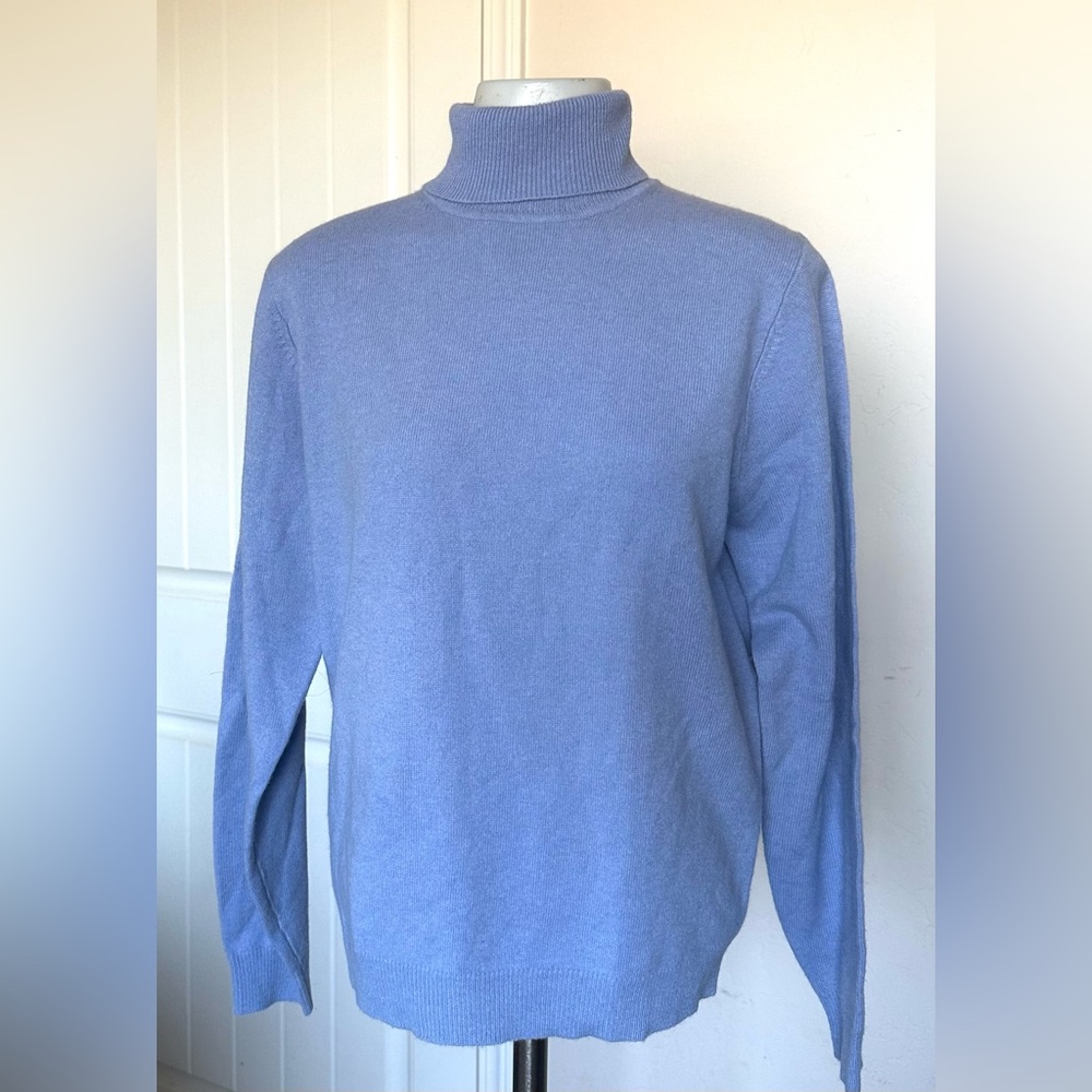 Periwinkle Kirkland turtleneck sweater